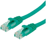 Value 21.99.1441-100 Patch kábel utp cat6a, kihúzás gátló,  1m, zöld kép