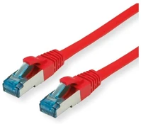 Value 21.99.1921-100 Patch kábel s/ftp, cat6a, 1m, piros kép
