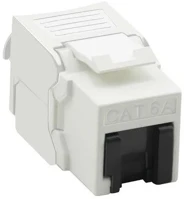Value 26.99.0377-50 Keystone csatlakozó, cat6a, rj45, utp, szerszám nélkül szerelhető, fehér kép