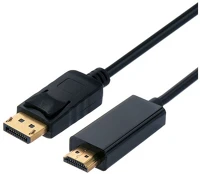 Value S3681-10 Standard kábel displayport 1.2 - hdmi, 4k@60hz, m/m, 2m, fekete kép