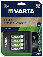 Varta 21.00655 Akkumulátor töltő  lcd smart + 4 db aa 2100 mah kép