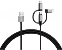 Varta 3-AZ-1-BEN USB Usb kábel, 3-az-1-ben usb a–light/micro/c, 2m, kép