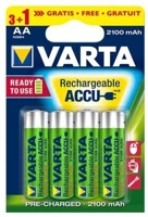 Varta R06 AA R06 aa újratölthető ceruzaelem 2100mah (4db/csomag) kép