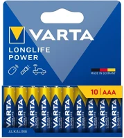Varta 4903121761 Longlife power tartós elem (aaa, lr03, 1.5v, alkáli) 10db/csomag kép