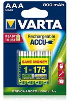 Varta R2U 800MAH AAA NI-MH Aaa (r03) 800mah nimh akkumulátor 4db kép