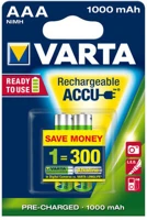 Varta 2X1000 MAH Ready2use aaa (hr03) 1000mah akku 2db/bliszter kép
