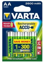 Varta 2600 MAH Ready2use aa (hr6) 2600mah akku 4db/bliszter kép