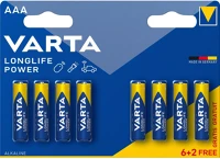 Varta AAA 1.5 V Alkáli elem aaa 1.5 v high energy 8-promotional blister kép