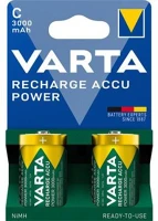 Varta COR_VAKU08R Tölthető elem, c baby, 2x3000mah, előtöltött, műanyagmentes,  