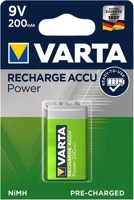 Varta COR_VAKU10 Tölthető elem, 9v, 1x200 mah, előtöltött,  