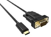 Vcom CU421C VCOM KÁBEL ÁTALAKÍTÓ USB C-TYPE APA - VGA APA kép