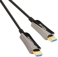 Vcom D3742A-60.0 VCOM aktív optikai kábel HDMI (apa-apa) 60m (v2.0, 19M/M, 3D) fekete-ezüst (D374 kép