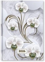 Vectra-line 23.09790 Határidőnapló  mystic white princess a/5 napi fehér lapos 2026. kép