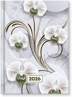 Vectra-line 23.09806 Határidőnapló  mystic white princess b/6 napi fehér lapos 2026. kép