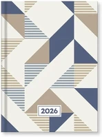 Vectra-line 23.09809 Határidőnapló  geometria b/6 napi fehér lapos 2026. kép