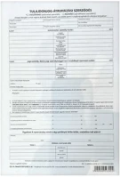 Vectra-line AREND3/2012/UJ Nyomtatvány adásvételi szerződés személygépkocsihoz  a/4 4 példányos kép