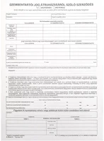 Vectra-line AREND4/2010 Nyomtatvány üzembentartói szerződés  a/4 4 példányos kép