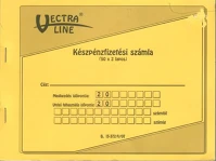 Vectra-line B13-372_V_07ROB1 Készpénzfizetési számlatömb   50x2 fekvő 1 áfás esztétikai hibás kép