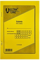 Vectra-line B13-374/V/07 Nyomtatvány számlatömb  50x3 álló 1 áfás a5 kép