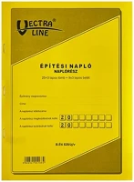 Vectra-line BÉTI820/V Nyomtatvány építési napló  a/4 25x3 álló pótlapokkal kép