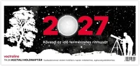 Vectra-line HOLDFÁZISSAL 2027 Asztali naptár  ta24 álló fehér lapos holdfázissal 2027. kép
