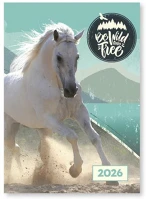 Vectra-line VEC23_09782 Zsebnaptár  a/7 álló fehér lapos vegyes mintás 2026. kép