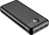 Veger 30.000MAH vp3008pd power bank, fekete, , pd 18w, qc 18w, 3 usb és 1 usb-c kimenet kép