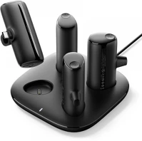 Veger W007 Töltőállomás 4x5000mah mini power bannkal pd20w, 2x lightning és 2x usb-c, pd3.0,qc kép