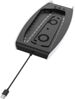 Venom VS5027 Ps5 pro/slim kiegészítő fekete rgb led állvány, kép