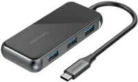 Vention TFAHB Usb-c -> hdmi/vga/usb3.0/pd (0,15m szürke, fém ötvözet) konverter kép