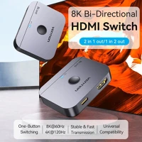 Vention 2-PORT 2-port kétirányú 8k hdmi switcher kép