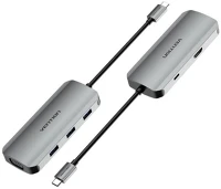 Vention 3.0X3/PD Usb-c ->; hdmi/vga/usb 3.0x3/pd dokkoló kép