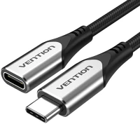 Vention 3.1/M ->; Usb-c 3.1/m ->; usb-c 3.1/f, 1m, (hosszabbító,szövet), kábel kép