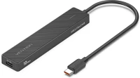 Vention 3.2*4 , 0,15M Usb-c -> usb-a 3.2*4 , 0,15m (táppal, 4-portos, fekete), hub kép