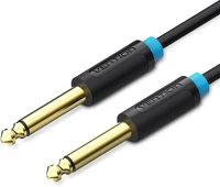 Vention BAABL 6.5mm jack/m -> 6.5mm jack/m,  (audio,fekete), 10m, kábel