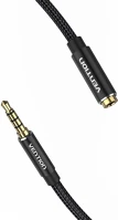 Vention BHCBD 3.5mm jack/m -> 3.5mm/f, 0,5m, (hosszabbító,audio,fekete), kábel kép