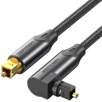 Vention BKDBH Toslink optikai,  (audio,90 fokos, alu,fekete), 2m, kábel kép