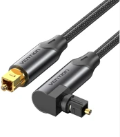 Vention BKDBI Toslink optikai,  (audio,90 fokos, alu,fekete), 3m, kábel kép