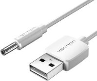 Vention CEXWF Usb - dc tápkábel 3,5mm barrel jack 5v 1m fehér kép