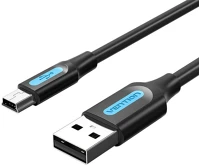 Vention COMBD Usb 2.0 a to mini-b cable   0.5m black pvc kép