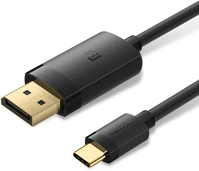Vention CRJBG Usb-c ->; displayport, (4k,fekete),1,5m, kábel kép
