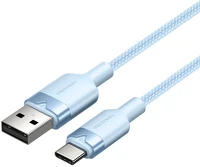 Vention CTNLF Usb-a 2.0/m -> usb-c/m, 1m,(blue,3a), kábel kép