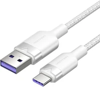 Vention CTOWF Usb-a 2.0/m -> usb-c/m, 1m,(fehér,6a), kábel kép