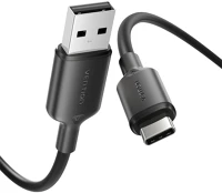 Vention CTQBH Usb-a 2.0/m -> usb-c/m, 2m,(fekete), kábel kép