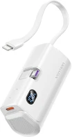 Vention FHQW0 Led kijelző 4800mah 22.5w  powerbank fehér kép