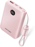 Vention FKAP0-C Fkap0-c 10000mah, (rózsaszín,22,5w), powerbank kép