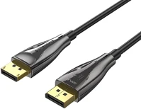 Vention HCBBL Displayport/m -> displayport/m  (8k, optikai, fekete), 10m, kábel kép