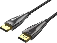 Vention HCBBN Displayport/m -> displayport/m (8k, optikai, fekete), 15m, kábel kép