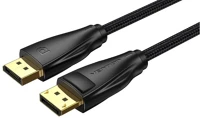 Vention HCCBG Displayport/m -> displayport/m (szövet, fekete), 1,5m, kábel kép