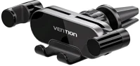 Vention KCEH0 Telefon ( mechanikus rögzítéses, szellőzőrácsra, autós, fekete), tartó kép